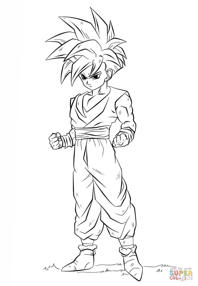 Coloring Pages Of Super Saiyan Goku Fresh Printable Free Gohan 2 824x1186 Coloring Pages Of Super Saiyan Goku Fresh Printable Free Gohan 2