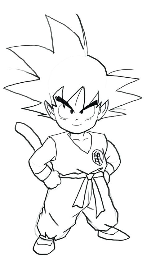 Lovely Goku Coloring Pages Or Printable Coloring Pages Kid 500x827 Lovely Goku Coloring Pages Or Printable Coloring Pages Kid
