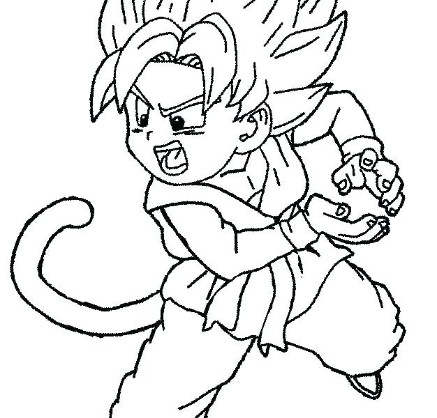 626x600 Kid Goku Coloring Pages Printable Coloring Pages Printable