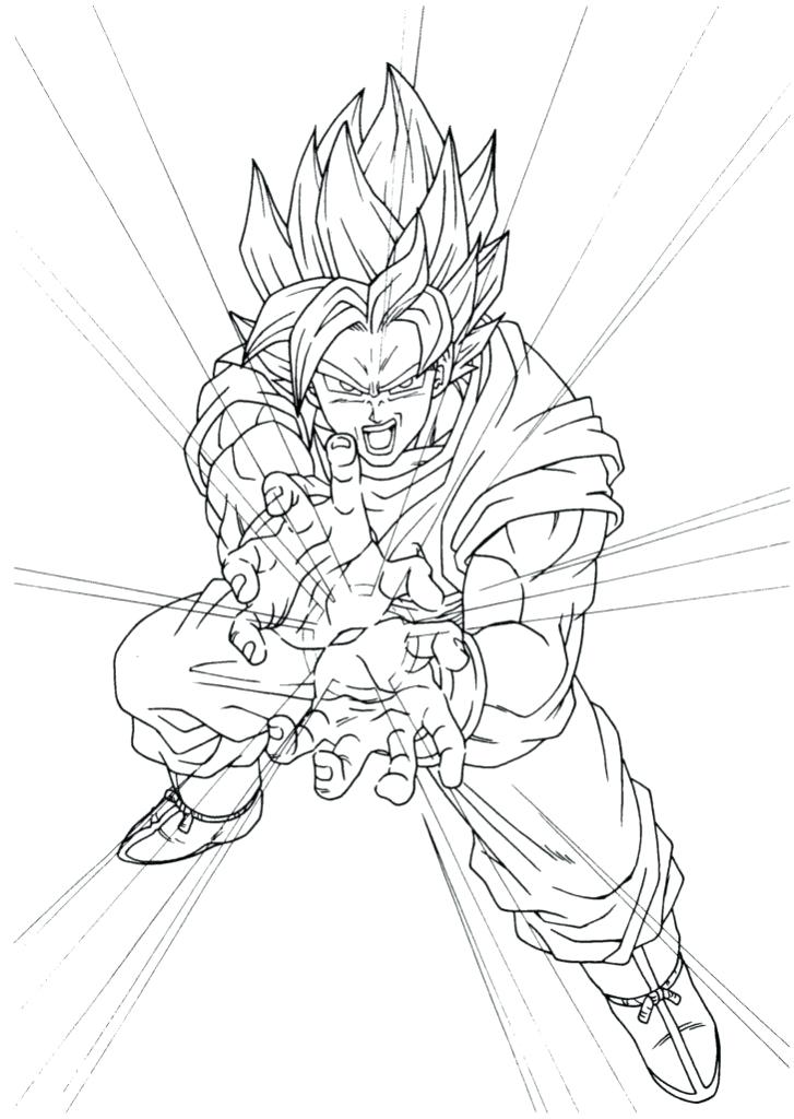 727x1024 Goku Ssj Coloring Pages Coloring Pages Dragon Ball Z Super