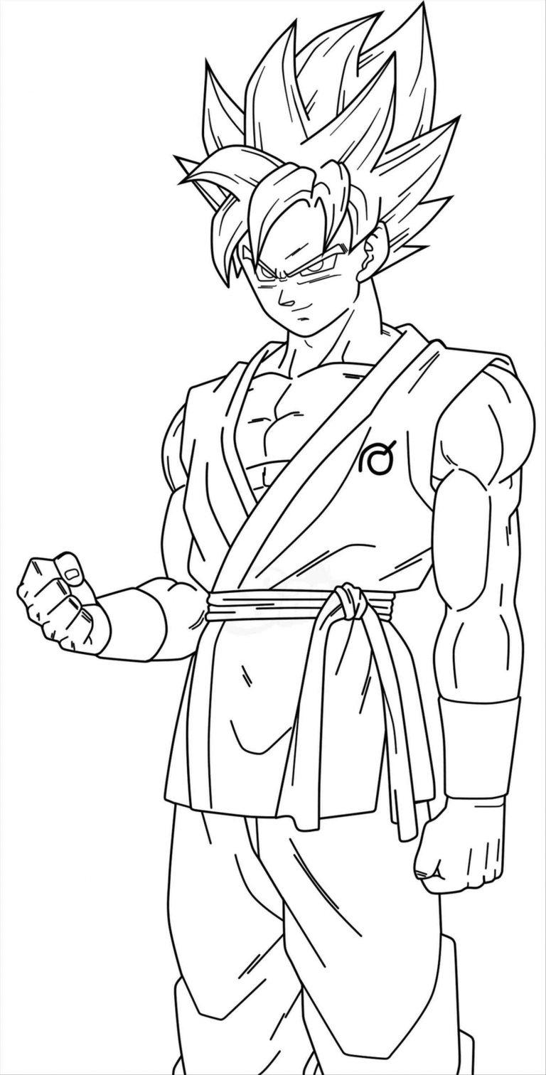 768x1512 Revisited Goku Super Saiyan 1 Coloring Pages P