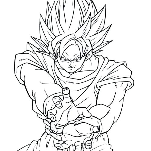 Goku Coloring Page Coloring Pages Printable Dragon Ball Z 500x500 Goku Coloring Page Coloring Pages Printable Dragon Ball Z