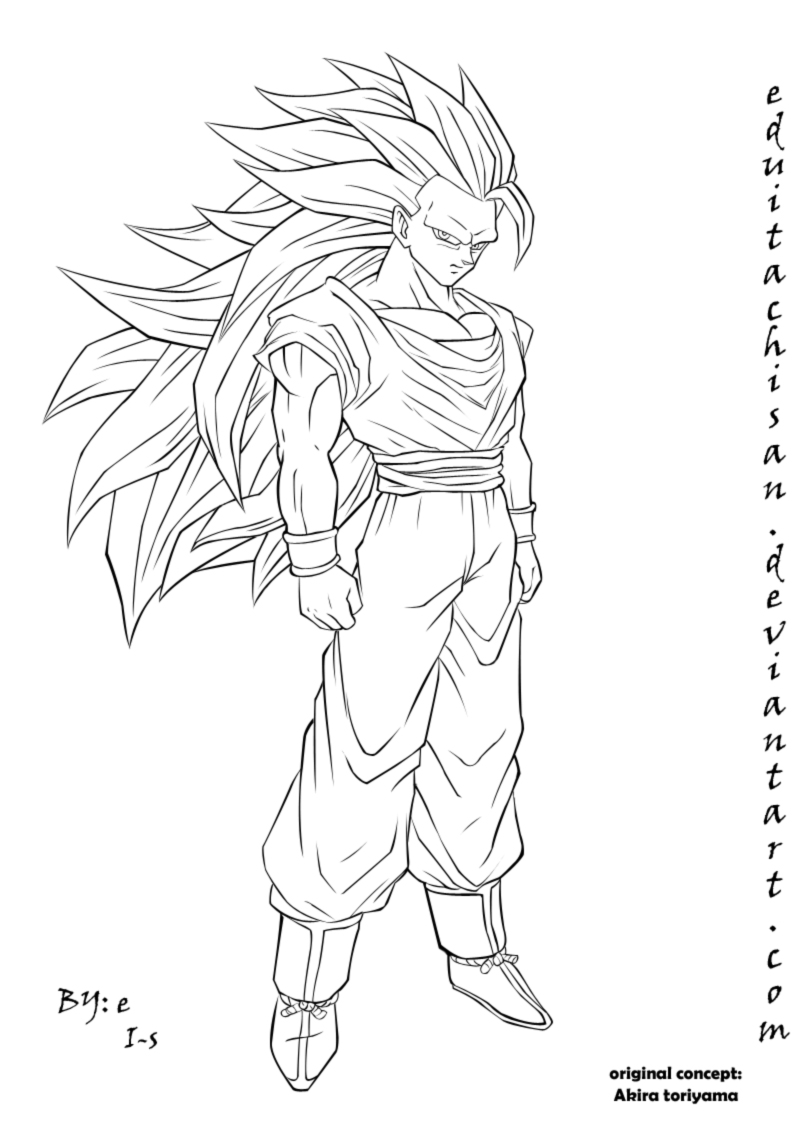 Goku Ssj3 Coloring Pages 800x1127 Goku Ssj3 Coloring Pages