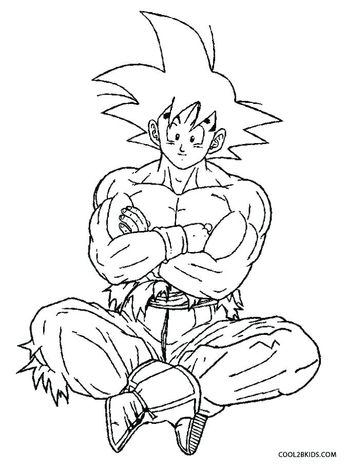 Goku Coloring Pages 670x902 Goku Coloring Pages