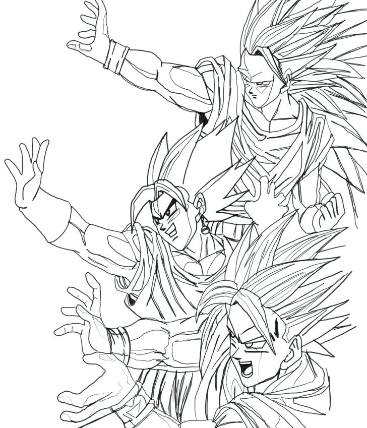 Goku Ssj4 Coloring Pages at GetColorings.com | Free printable colorings ...