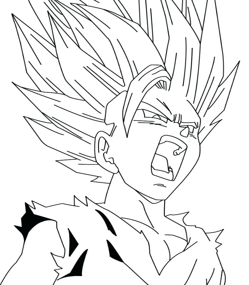 Goku Ssj4 Coloring Pages at GetColorings.com | Free printable colorings ...