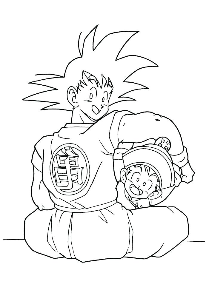 700x962 Dragon Ball Z Goku Super Saiyan 2 Coloring Pages Printable