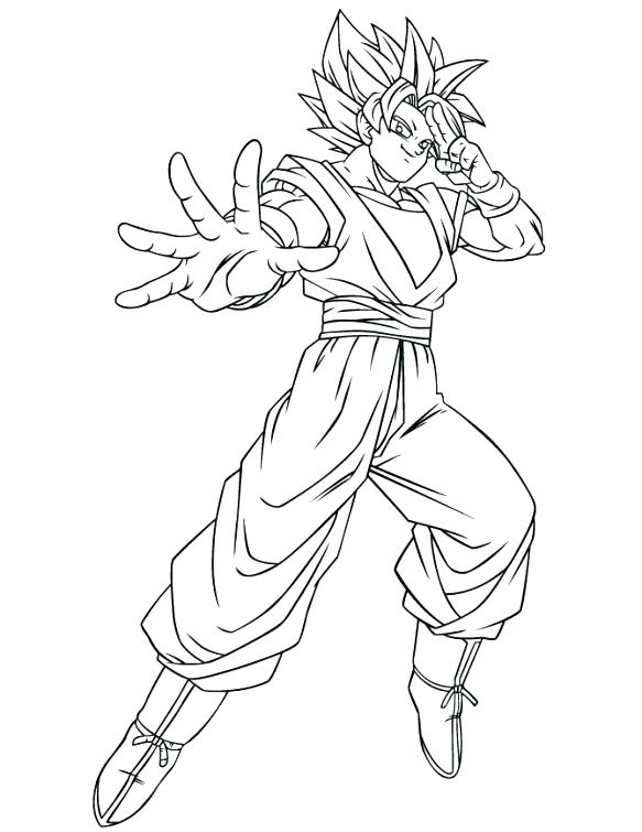 Goku Super Saiyan 4 Coloring Pages at GetColorings.com | Free printable ...