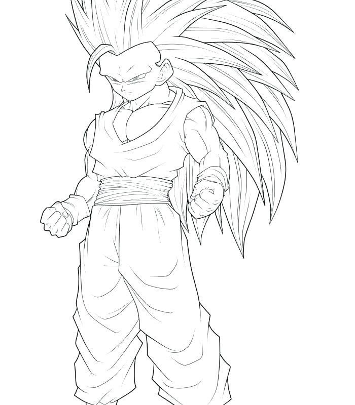 Goku Super Saiyan Coloring Pages at GetColorings.com | Free printable ...