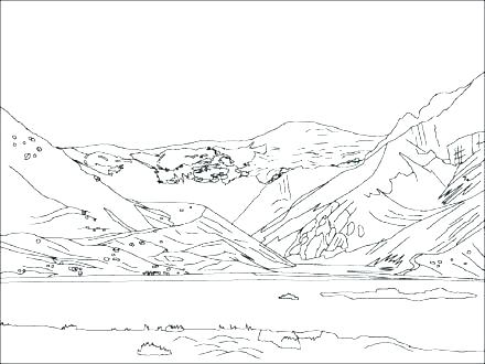 440x330 Mountain Coloring Page Golden Calf Coloring Page Mountains