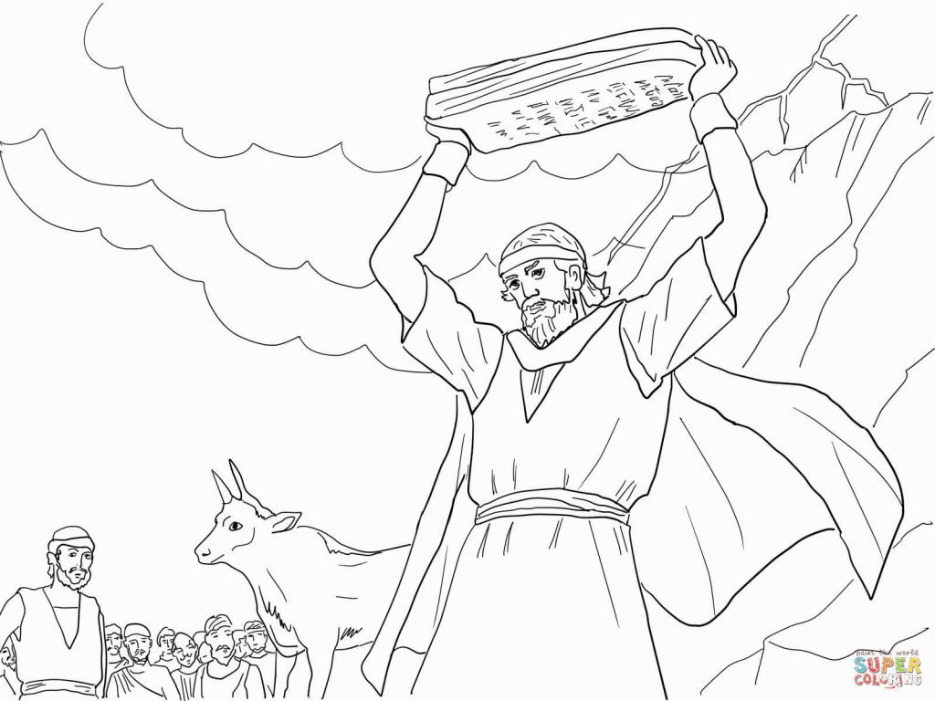 1024x768 Golden Calf Coloring Page Coloring Pages Golden