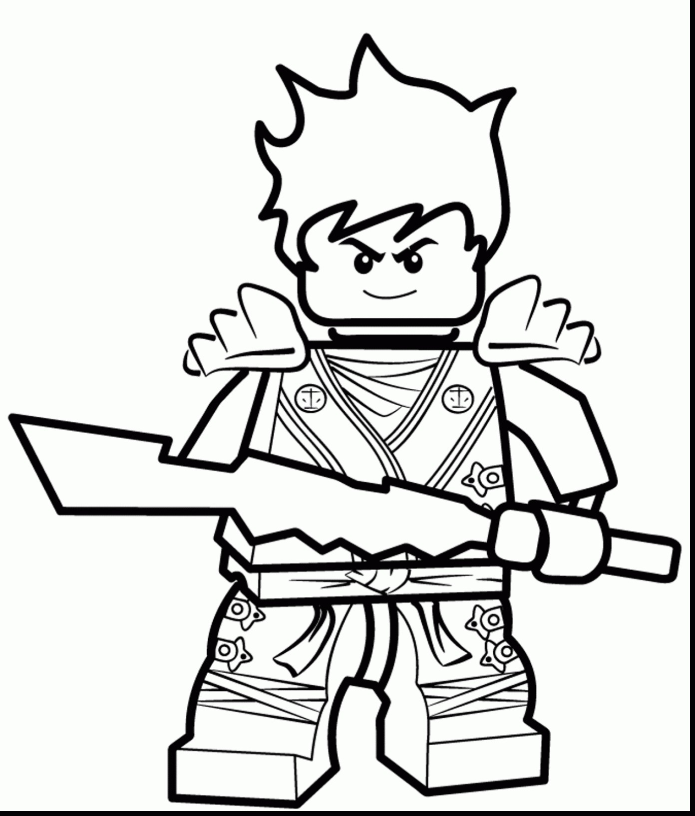 Golden Ninja Coloring Pages
