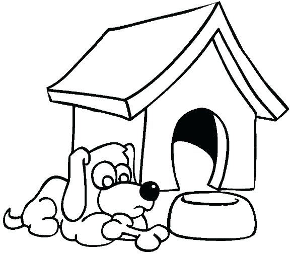 576x509 Dog With Bone Coloring Page Golden Retriever Puppy Coloring Pages