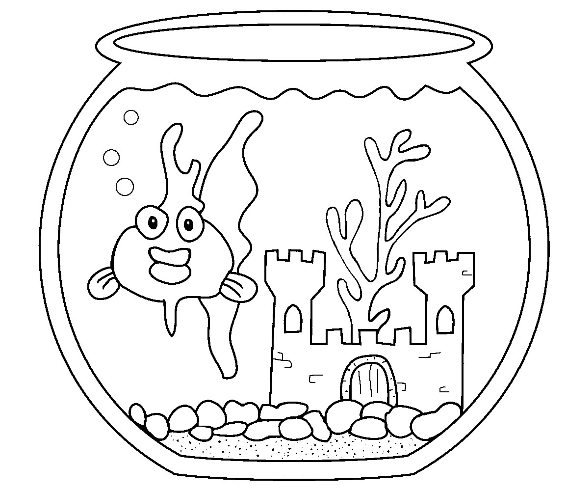 1156x1000 Goldfish Coloring Page Now Free Printable Pages For Kids 3951