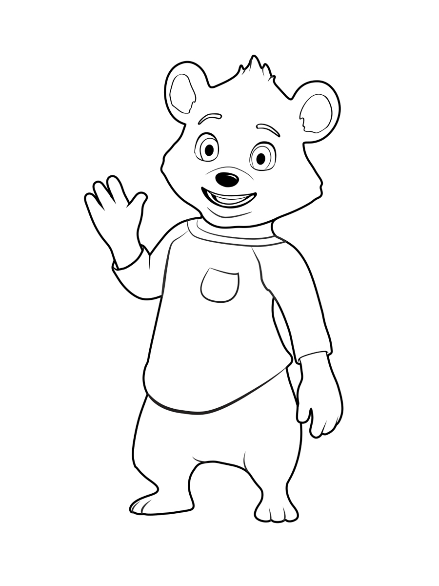 900x1200 Goldie And Bear Coloring Pages To Download And Print For Free
