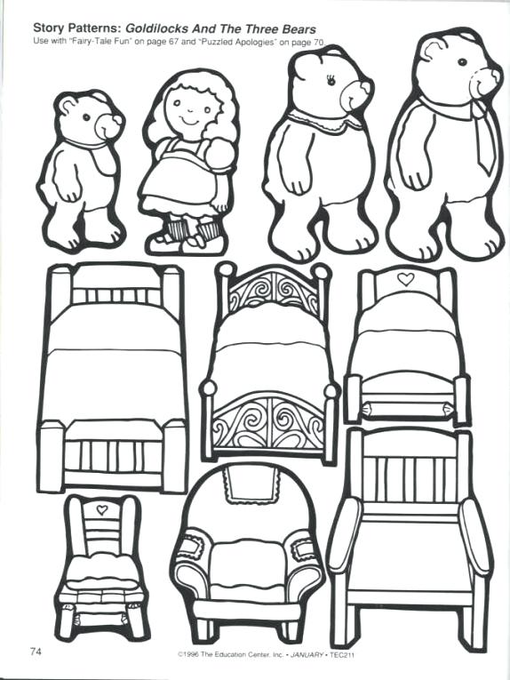 Goldilocks Coloring Page Preview Goldilocks And The Three Bears 574x765 Goldilocks Coloring Page Preview Goldilocks And The Three Bears