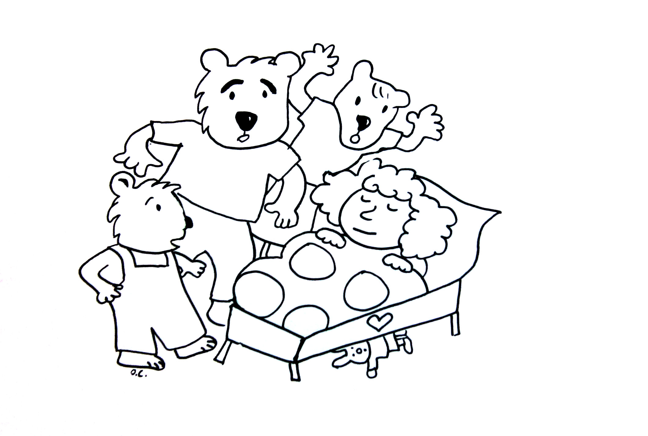 Goldilocks Coloring Pages Coloring Goldilocks And The Tree Bears 2121x1428 Goldilocks Coloring Pages Coloring Goldilocks And The Tree Bears