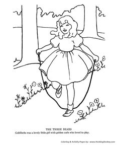 Goldilocks Coloring Page Of The Three Bears Bears 235x288 Goldilocks Coloring Page Of The Three Bears Bears