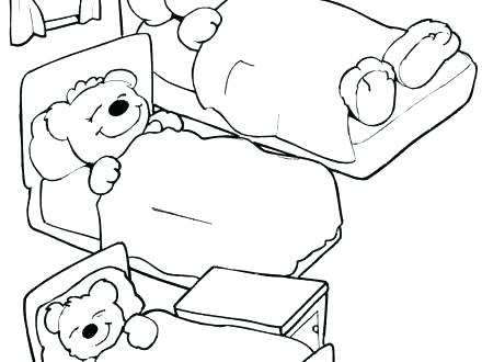 Goldilocks And The Three Bears Coloring Pages Coloring Page 440x330 Goldilocks And The Three Bears Coloring Pages Coloring Page