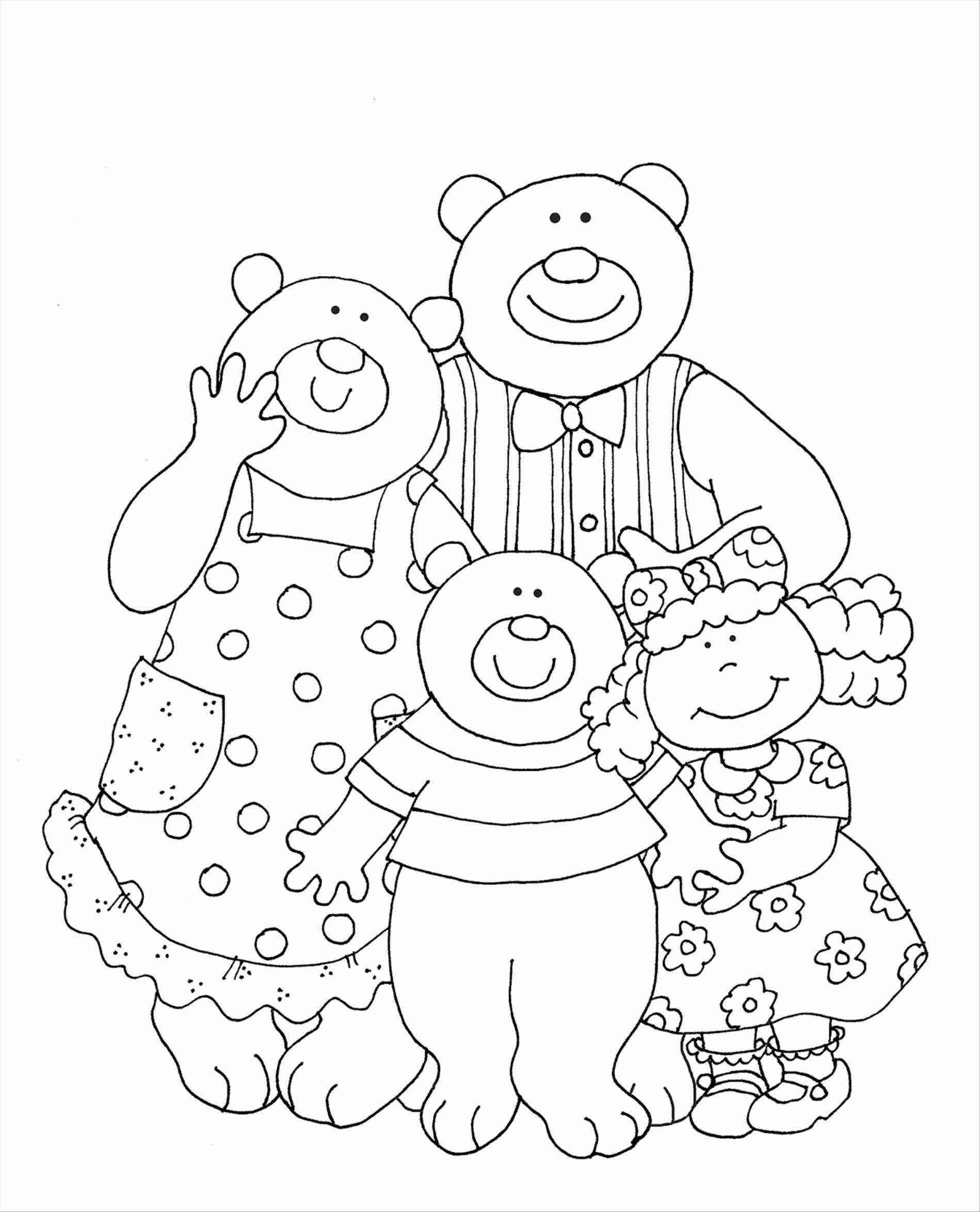 1899x2349 The Three Bears Coloring Pages Beautiful Goldilocks And Page