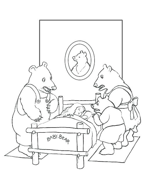 500x628 Goldilocks And The Three Bears Coloring Page Coloring Page
