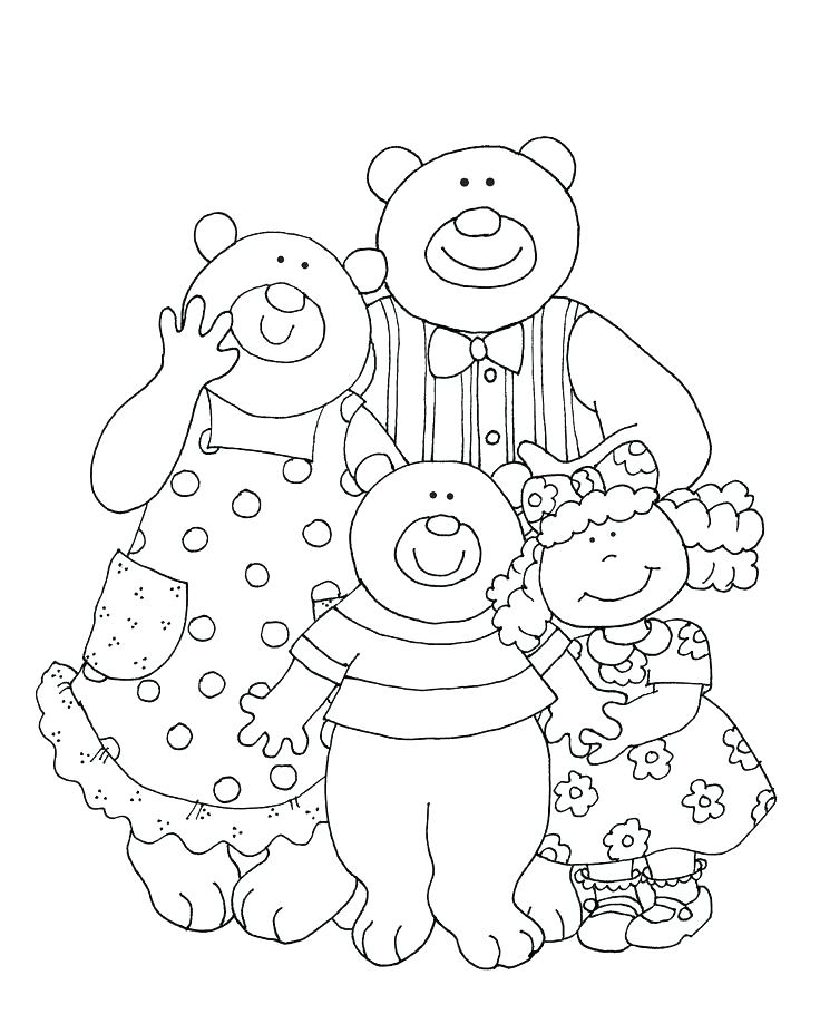 Goldilocks Coloring Pages