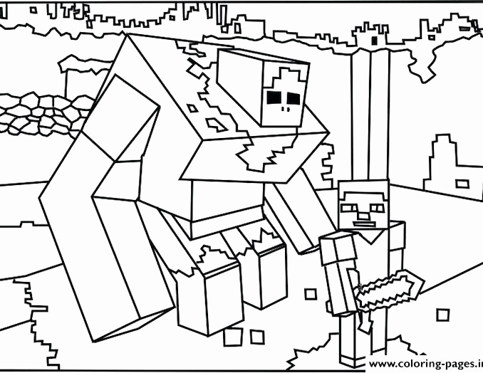 678x524 Cute Minecraft Coloring Pages Pics Snow Golem Coloring Page