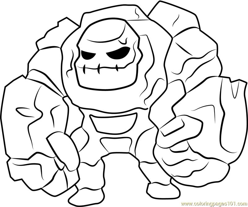 800x669 Golem Coloring Page