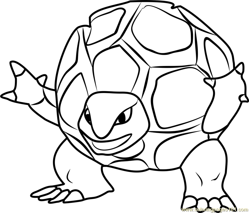 800x685 Golem Pokemon Go Coloring Page