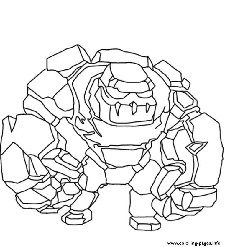 763x836 Print Golem Clash Of Clans Coloring Pages Lfc