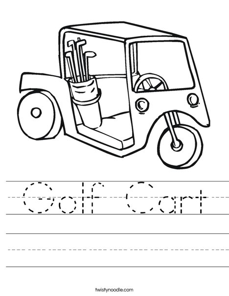 Golf Cart Worksheet 468x605 Golf Cart Worksheet