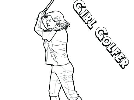 Golf Coloring Pages 440x330 Golf Coloring Pages
