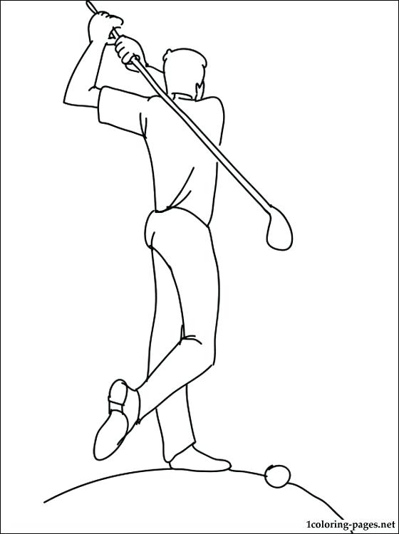 560x750 Golf Coloring Page Golf Cart Coloring Pages Print
