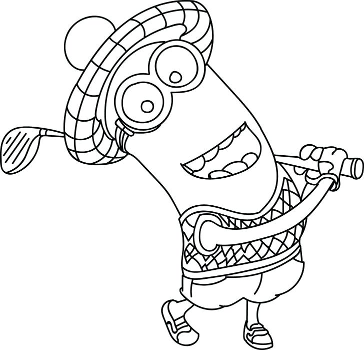 728x699 Golf Coloring Page Mini Golf Coloring Pages Golf Course Coloring