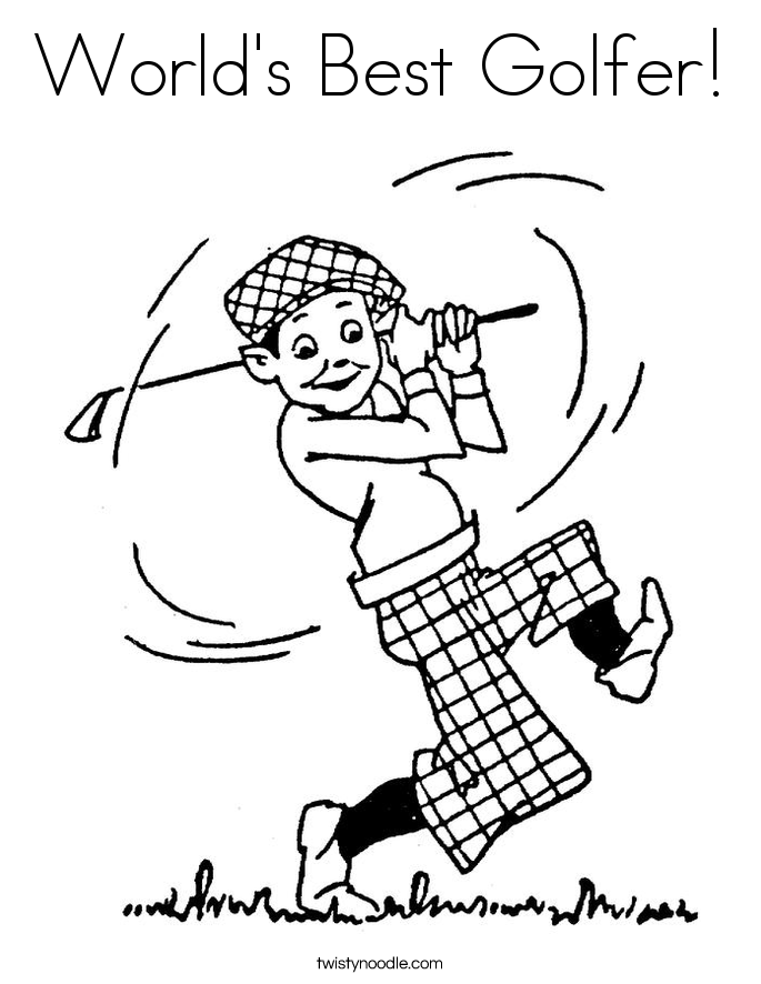 685x886 Golf Coloring Pages