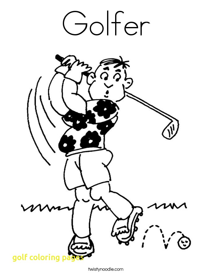 685x886 Golf Coloring Pages With Golf Coloring Pages Twisty Noodle