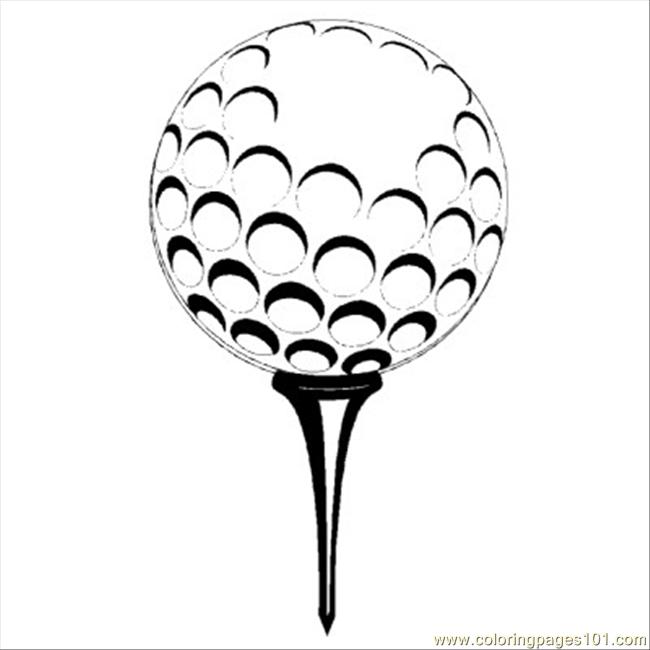 650x650 Golf1 Coloring Page