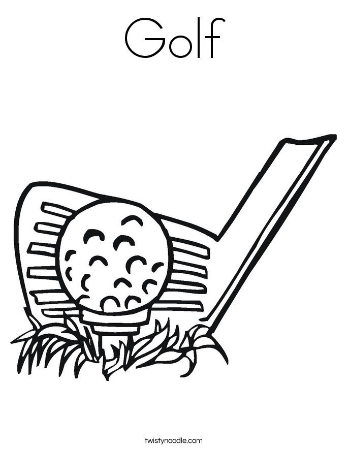 685x886 Golf Coloring Pages