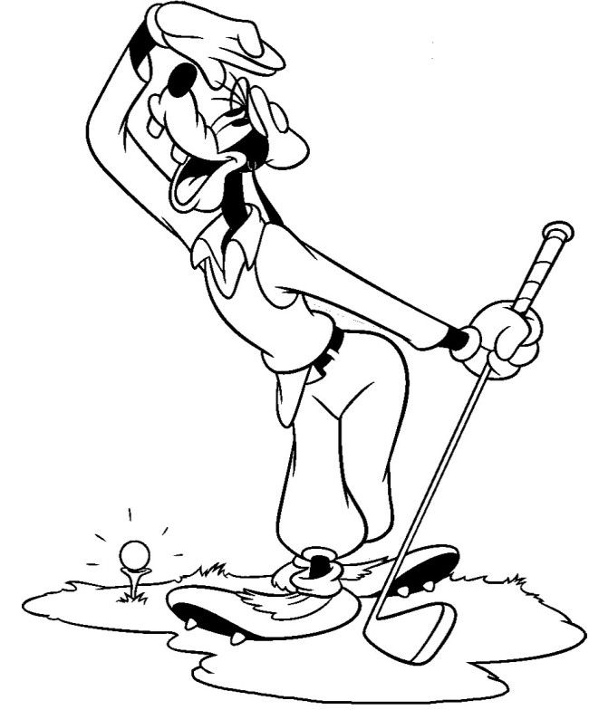 650x784 Coloring Pages, Golf And Coloring On Mickey Mouse Golf