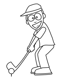 250x324 Free Golf Printable Coloring Sheet For Kids Pictures Coloring