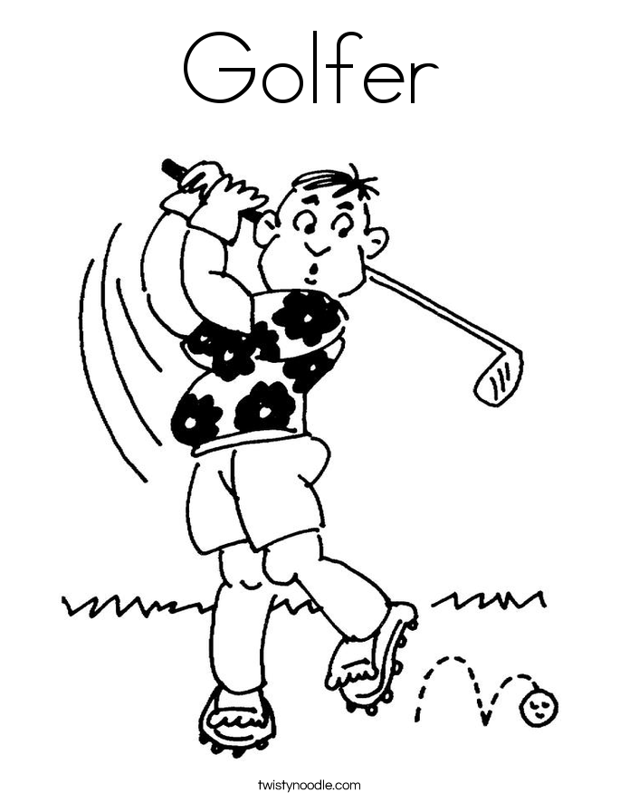 685x886 Golf Coloring Pages