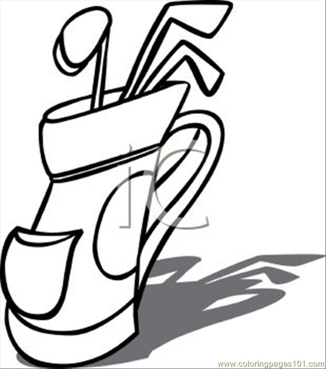 650x736 Golf Bag Coloring Page 198 Best Golf Towel Images