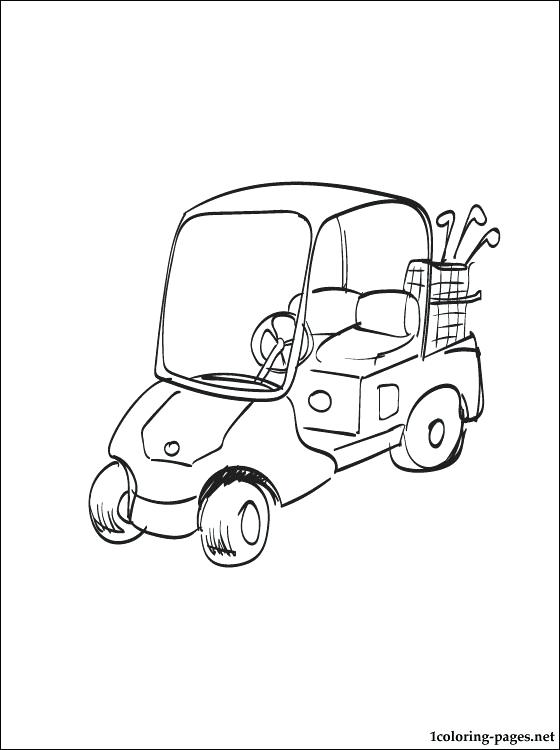 560x750 Golf Coloring Page Everychat.co