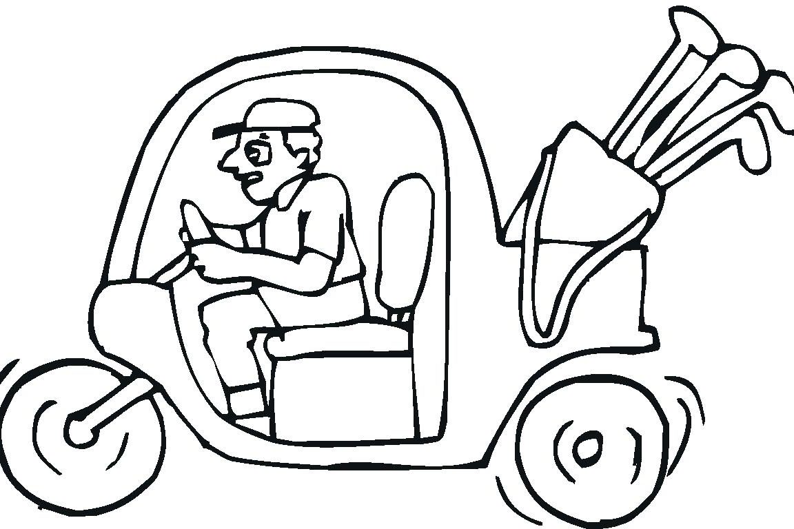 Unbelievable Golf Coloring Pages For Kids Club Cart Print Course 1152x768 Unbelievable Golf Coloring Pages For Kids Club Cart Print Course