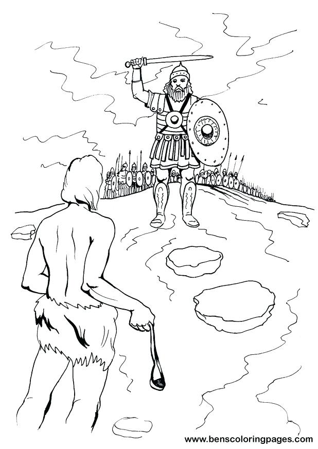 618x873 David And Goliath Coloring Page Or Printable And Bible Picture 54