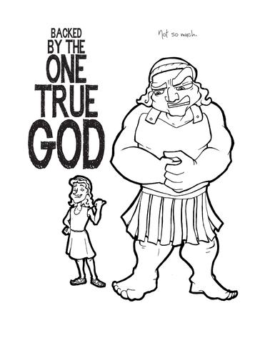 371x480 David And Goliath Coloring Page Children's Ministry Deals