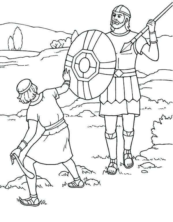600x771 Elegant David And Goliath Coloring Pages 17 On Download Coloring