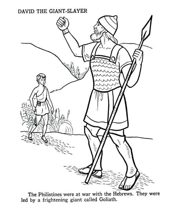 Goliath Coloring Page at GetColorings.com | Free printable colorings ...