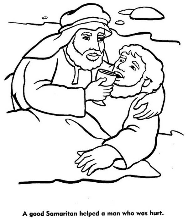 Good Coloring Pages A Good Samaritan Helped A Man Who Was Hurt 600x703 Good Coloring Pages A Good Samaritan Helped A Man Who Was Hurt