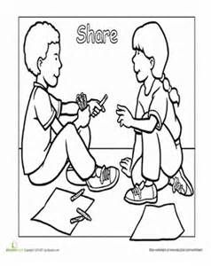 Good Manners Coloring Pages 238x300 Good Manners Coloring Pages